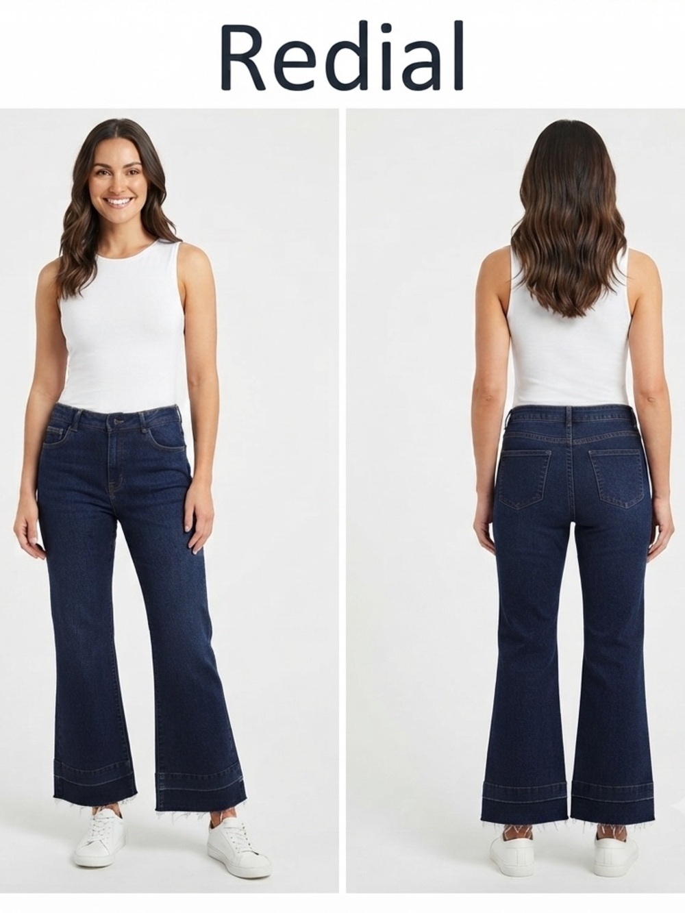 Redial Flare Jeans Raw Hem NWT 10